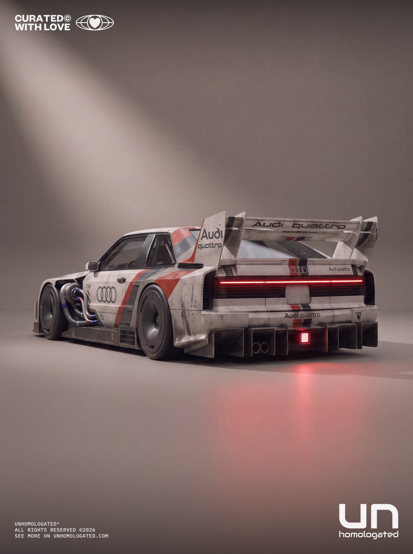 Audi quattro plate, werkskatalog