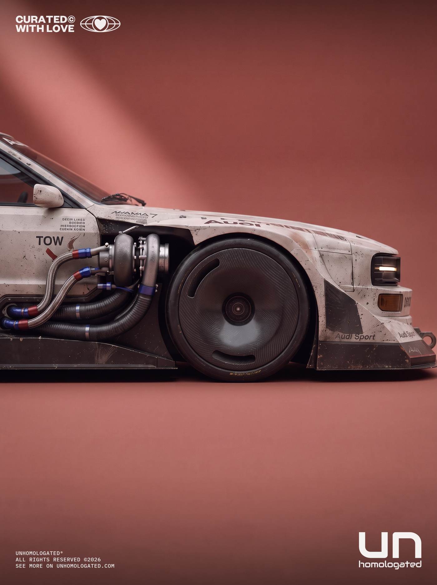 Audi quattro plate, werkskatalog