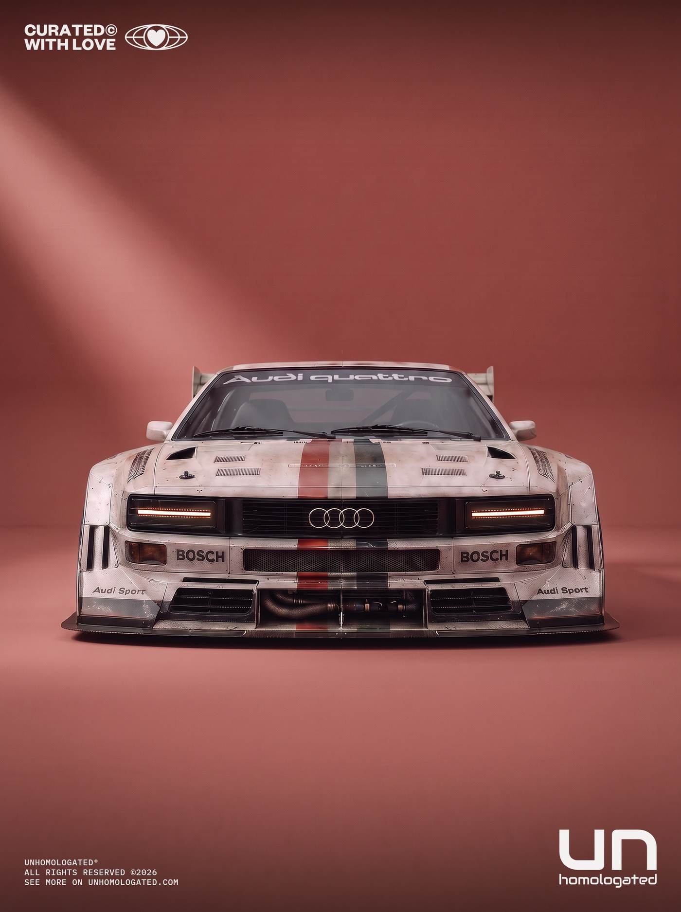 Audi quattro plate, werkskatalog