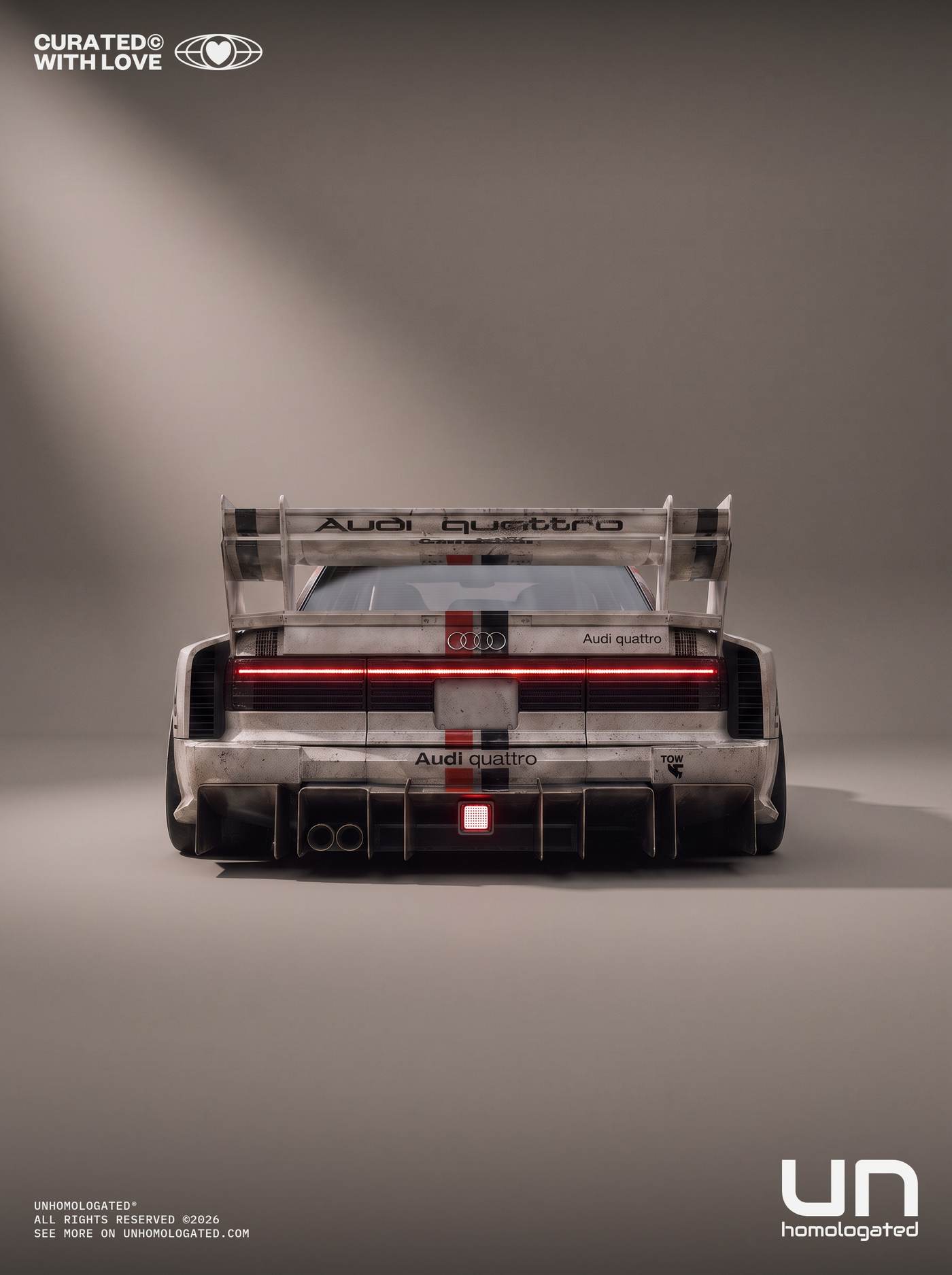 Audi quattro plate, werkskatalog