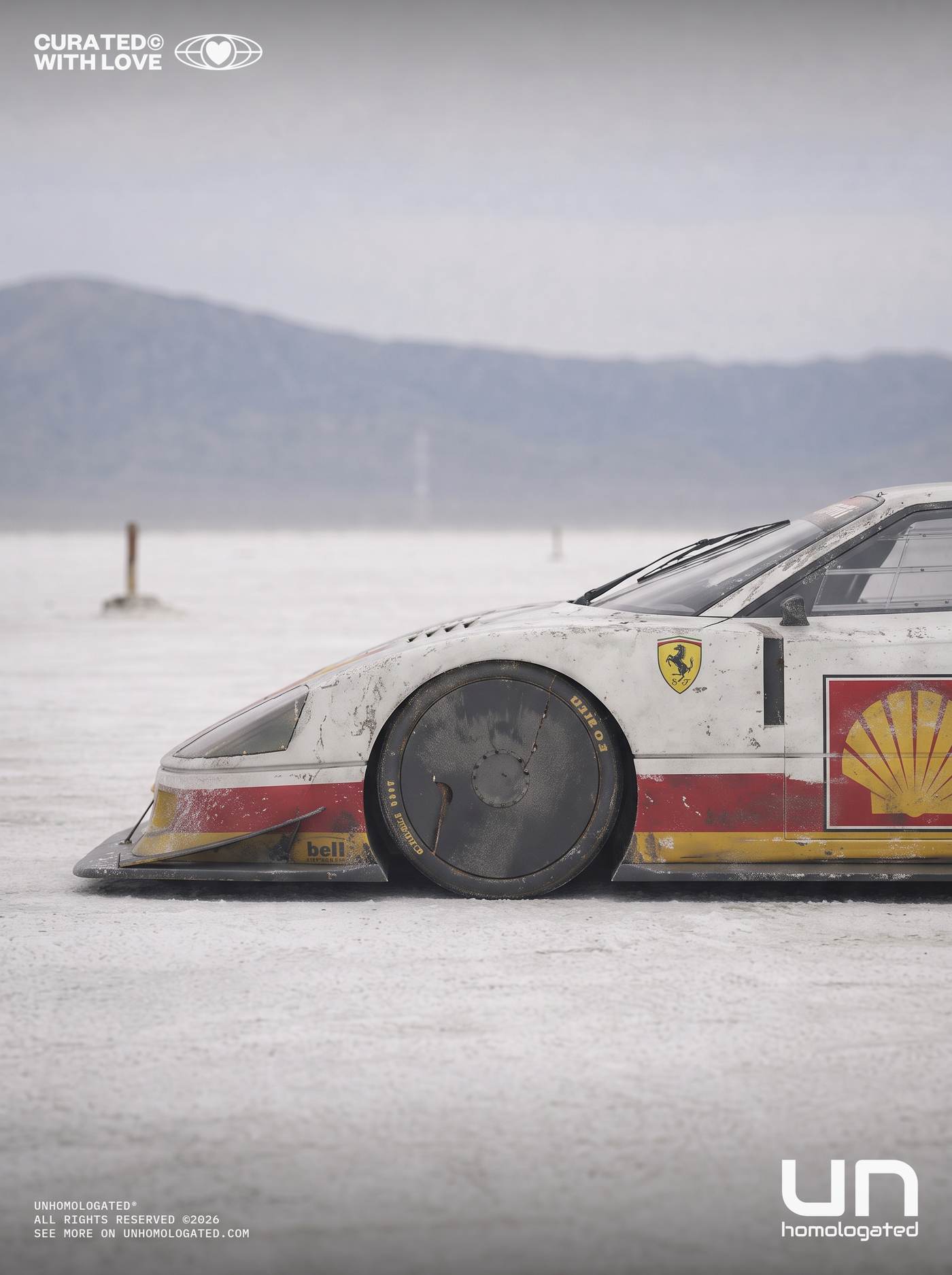 Ferrari F40 plate, boneville