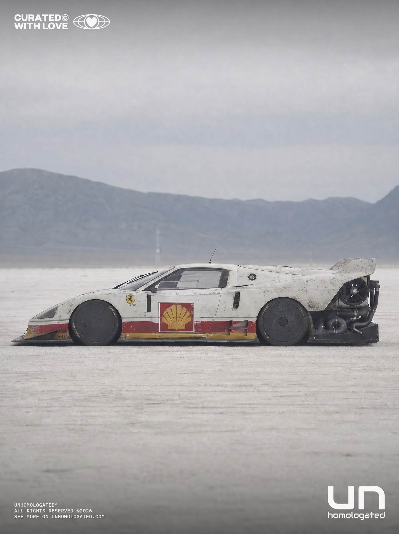 Ferrari F40 plate, boneville