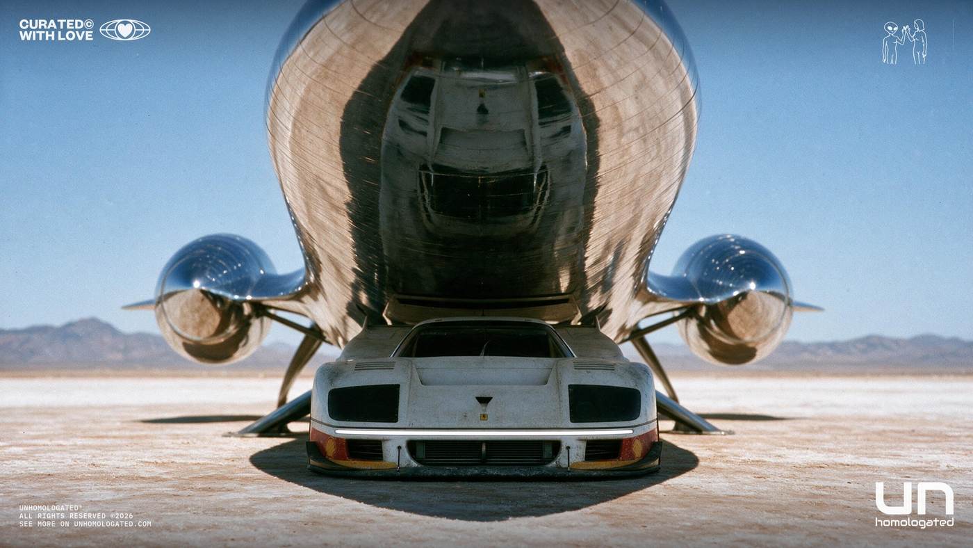 Ferrari F40 plate, the encounter