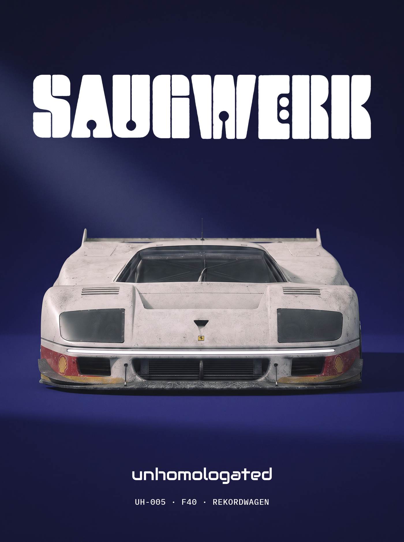 Ferrari F40 plate, card 01 cover