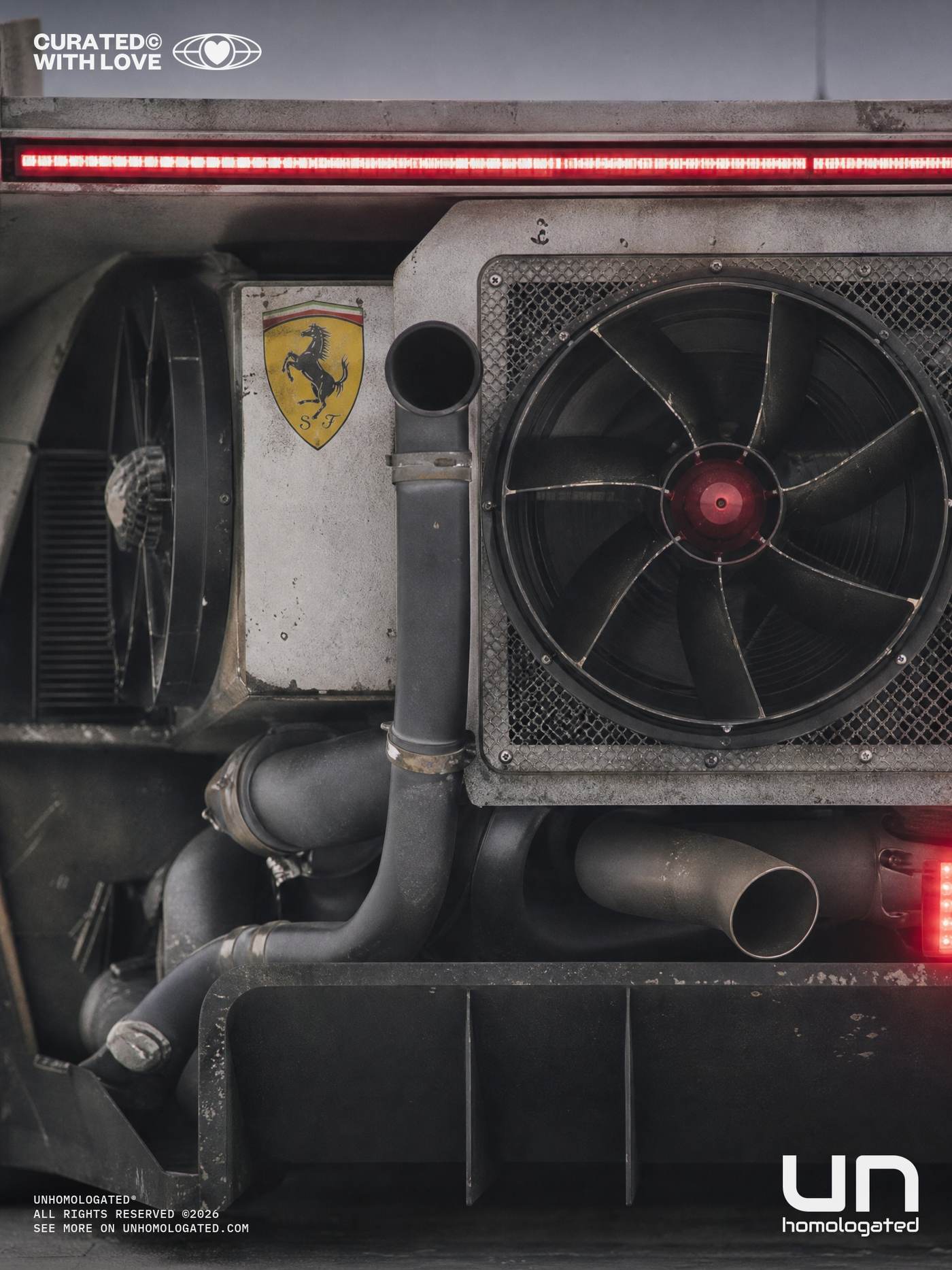 Ferrari F40 plate, boneville