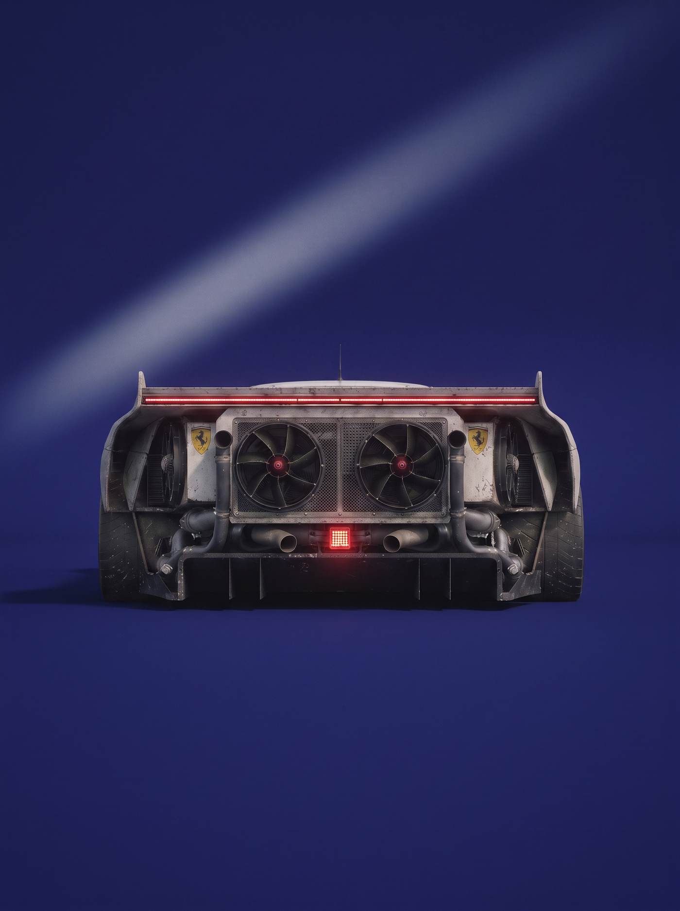 Ferrari F40 plate, card 05 schubseite