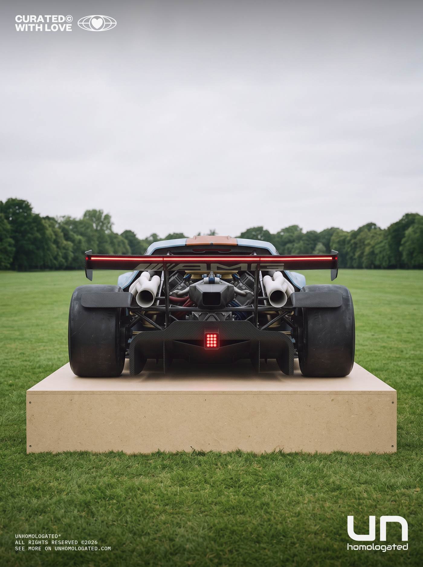Mercedes C111 EVO plate, chantilly