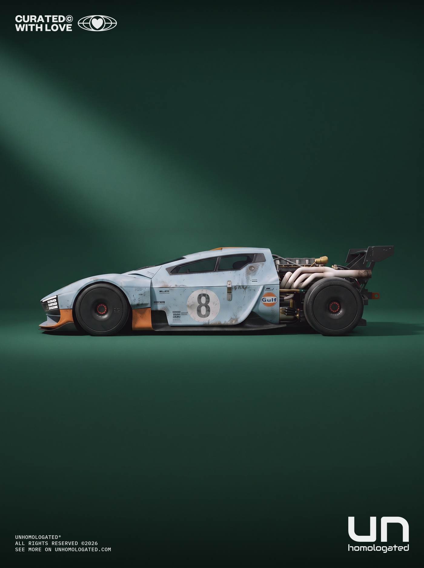 Mercedes C111 EVO plate, card 03 breitseite