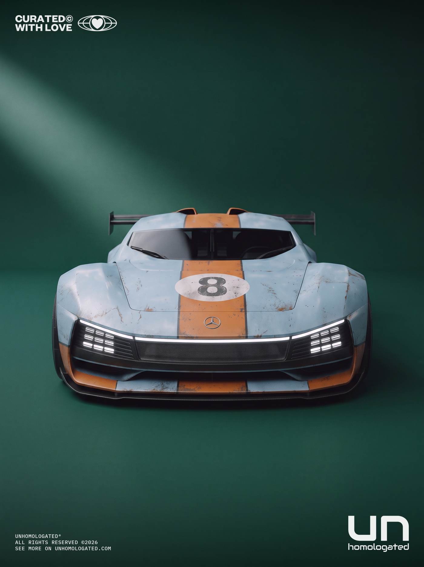 Mercedes C111 EVO plate, card 06 angriffsflaeche