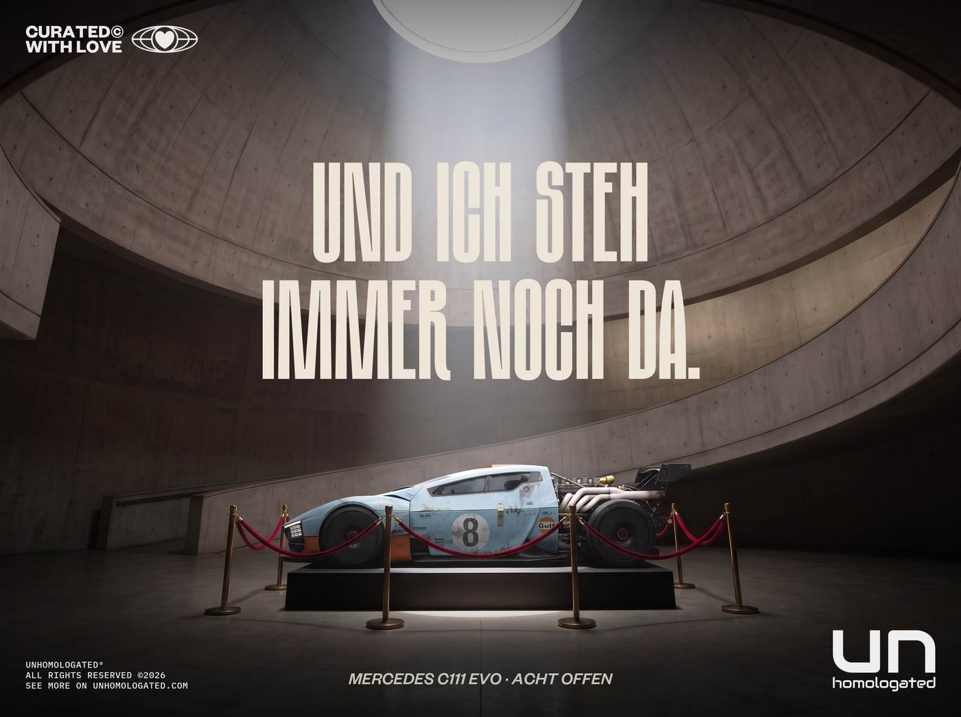 Mercedes C111 EVO plate, c111 P2 und ich steh FINAL