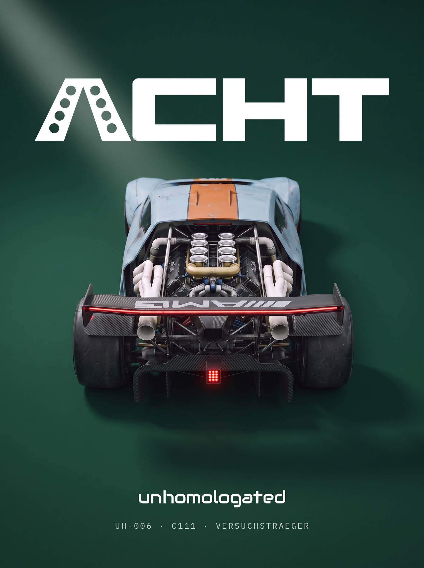Mercedes C111 EVO plate, card 01 cover