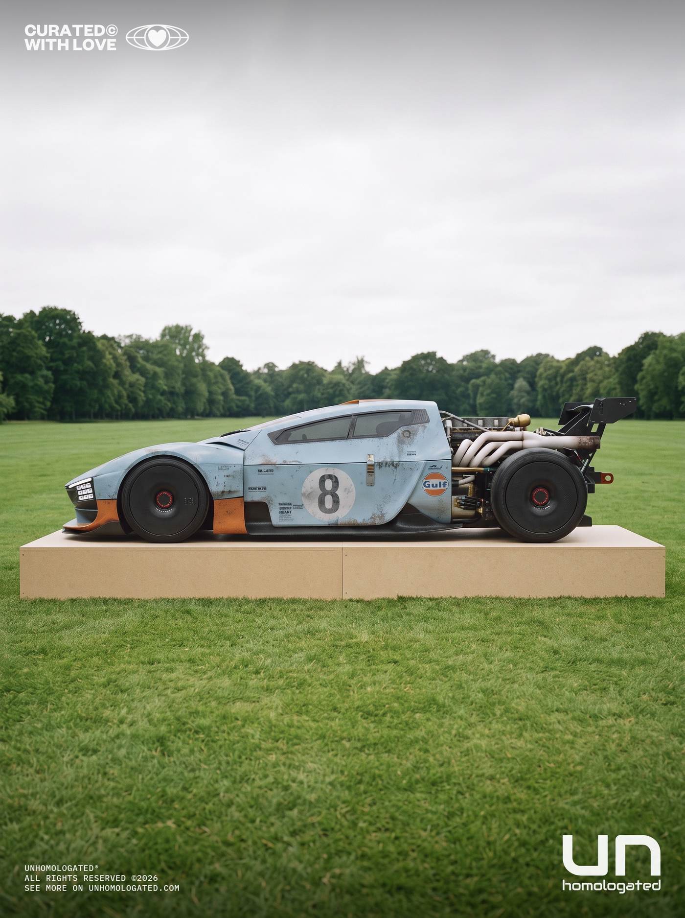 Mercedes C111 EVO plate, chantilly