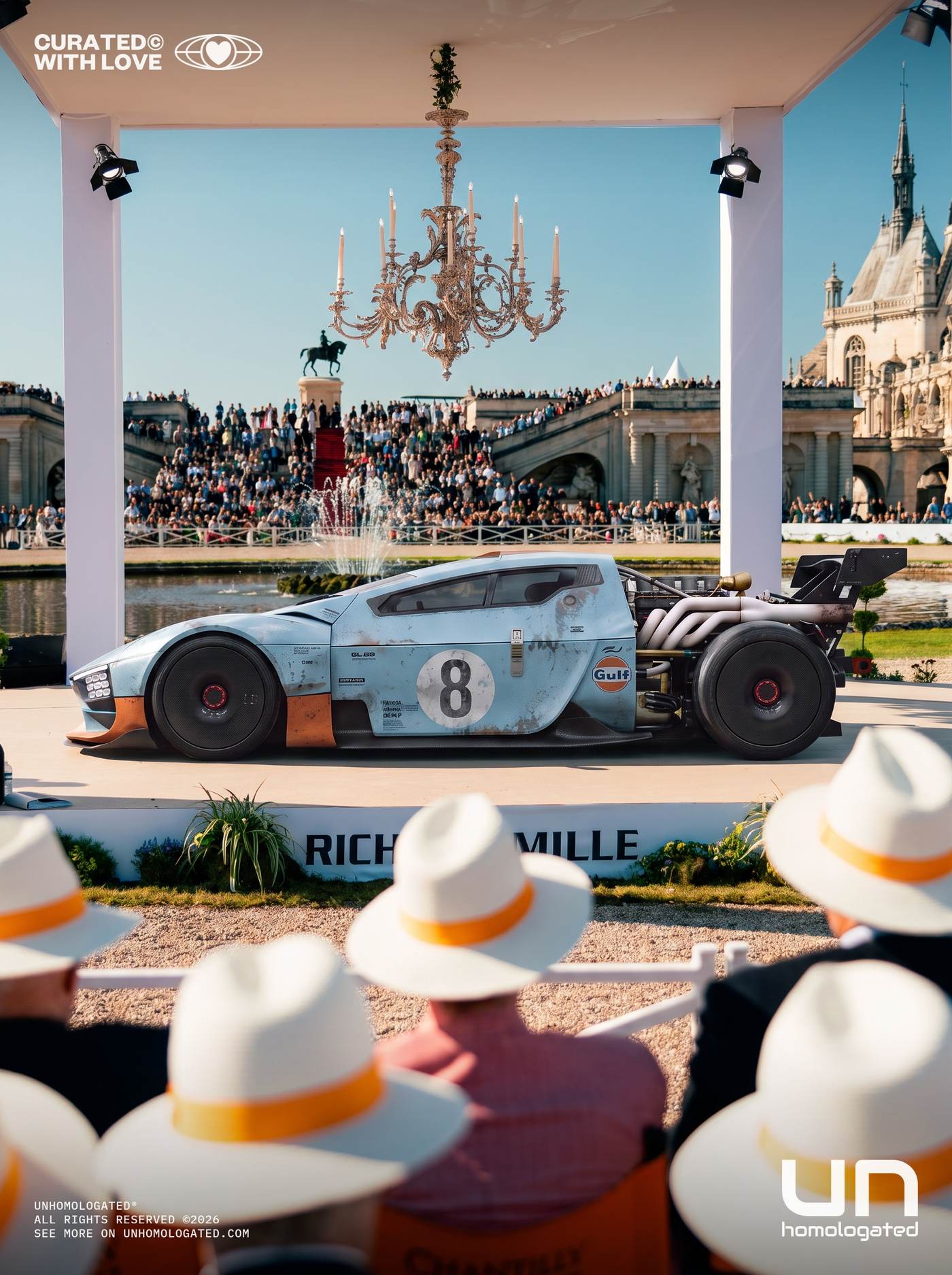 Mercedes C111 EVO plate, c111 bonus chantilly stage