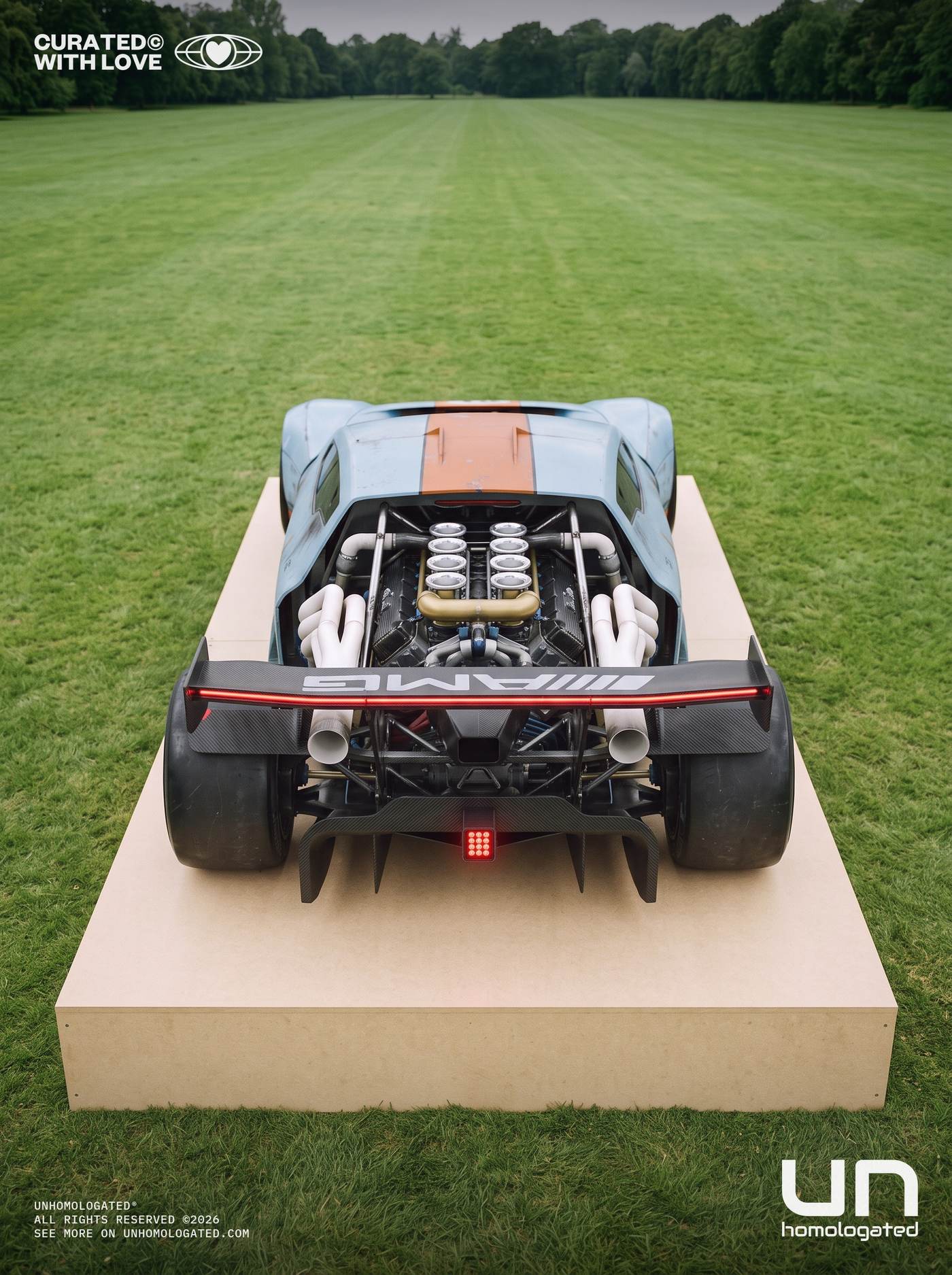 Mercedes C111 EVO plate, chantilly