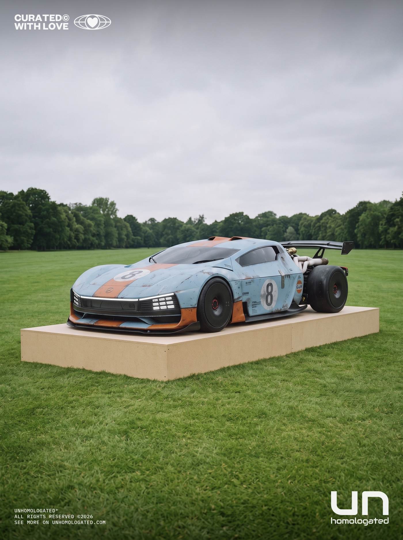 Mercedes C111 EVO plate, chantilly