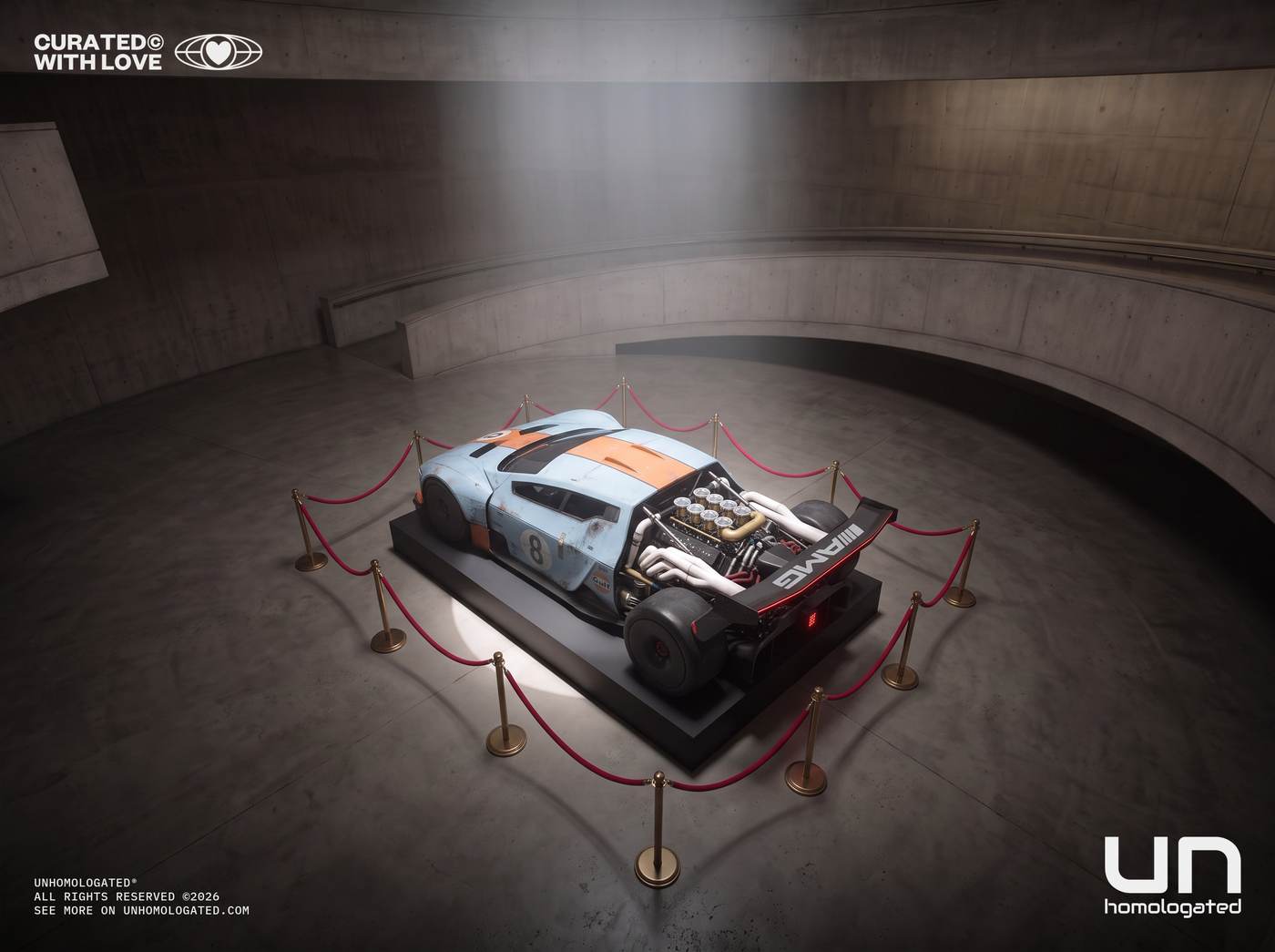 Mercedes C111 EVO plate, holy hall