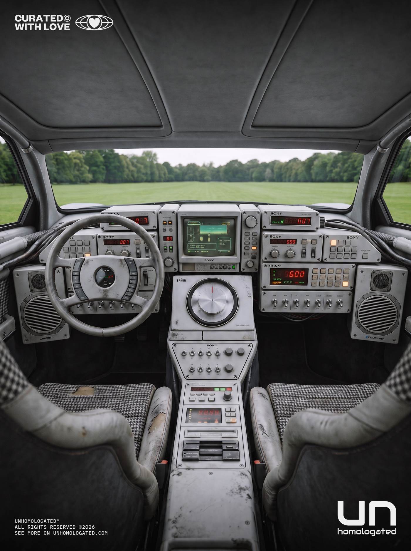 Mercedes C111 EVO plate, chantilly