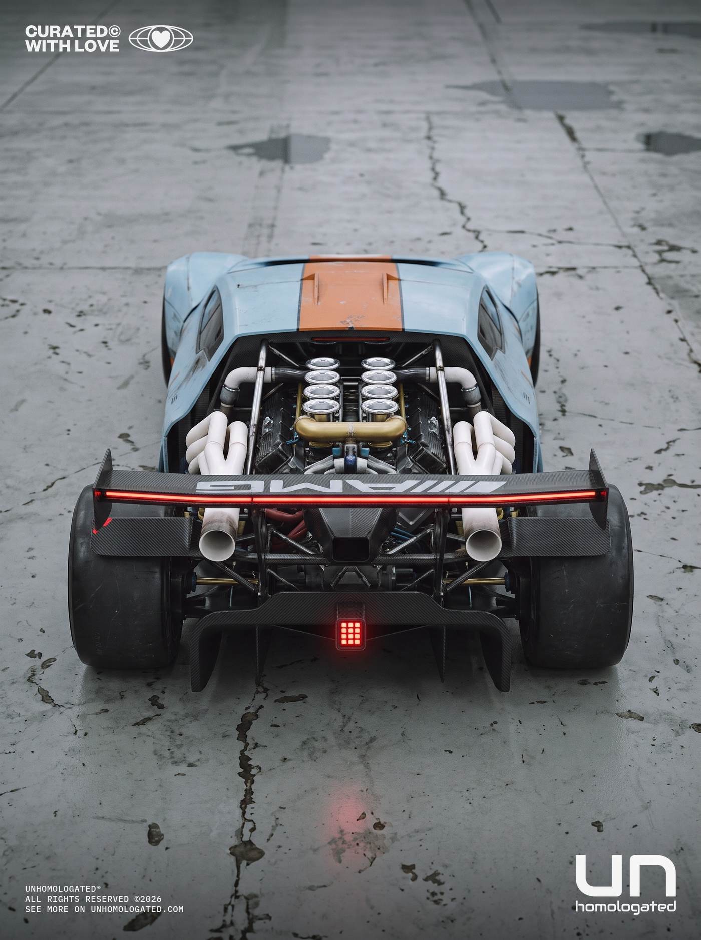 Mercedes C111 EVO plate, testhalle