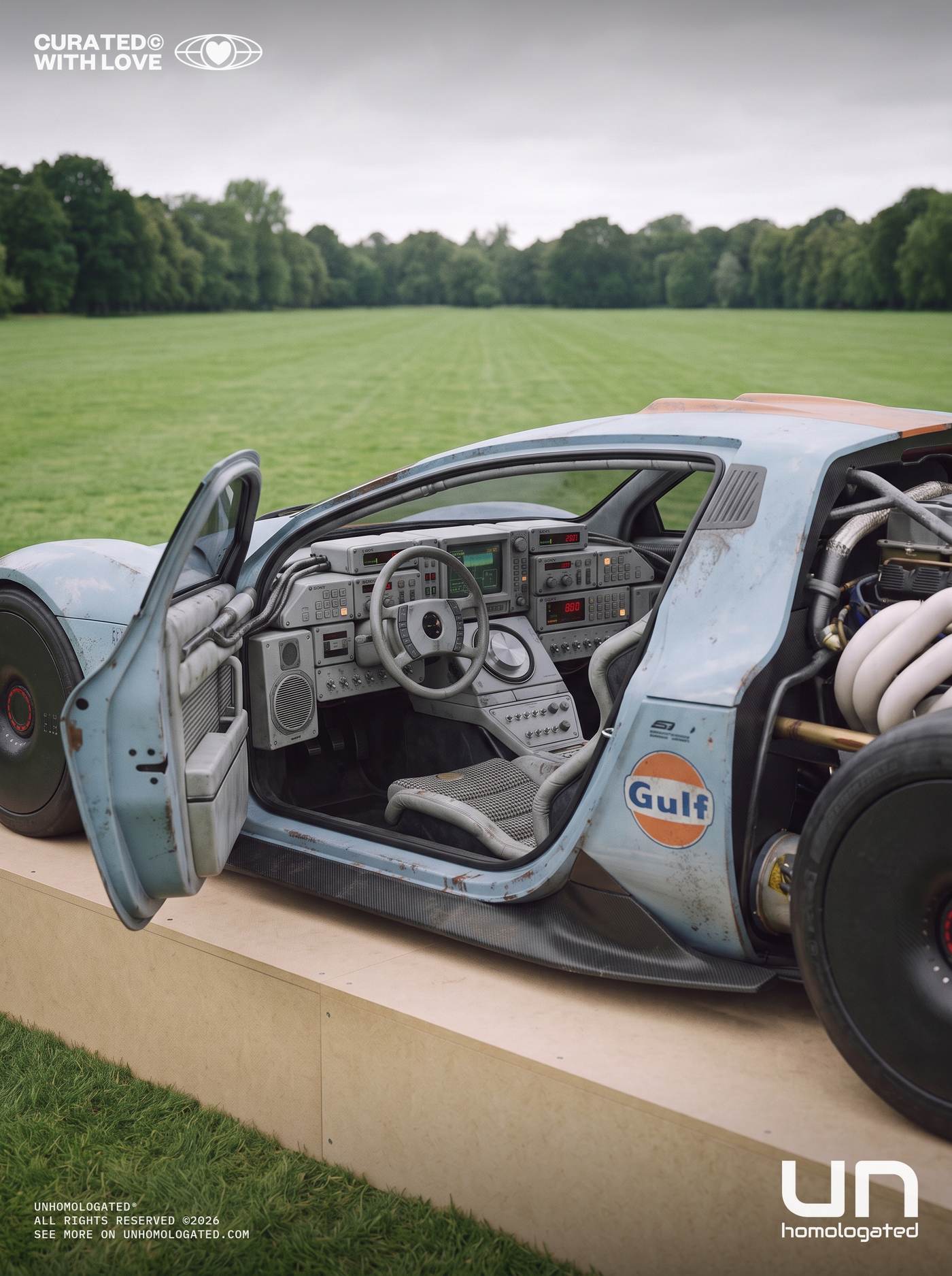 Mercedes C111 EVO plate, chantilly