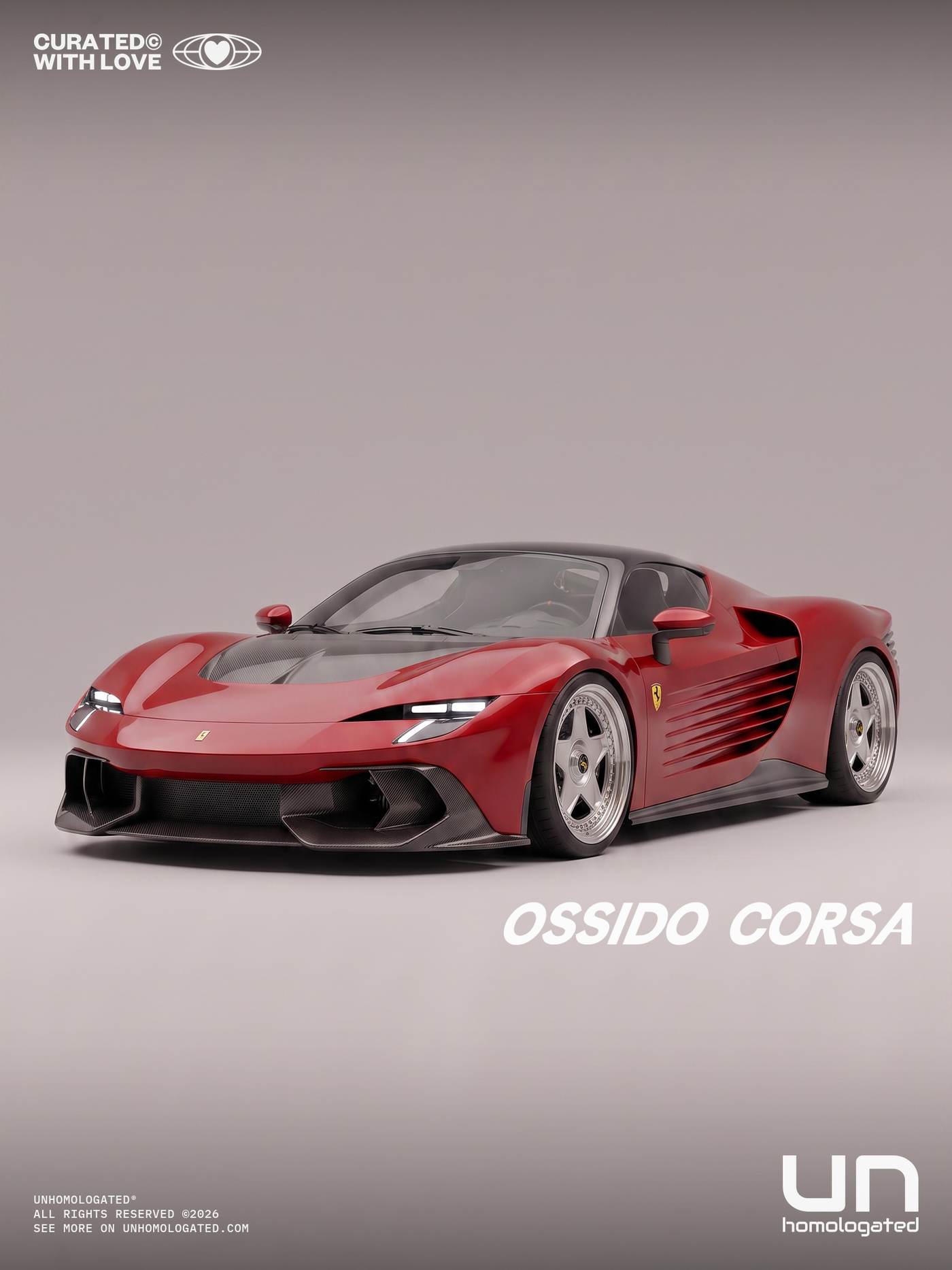 Ferrari 348 plate, 348c 06 ossido corsa 3x4