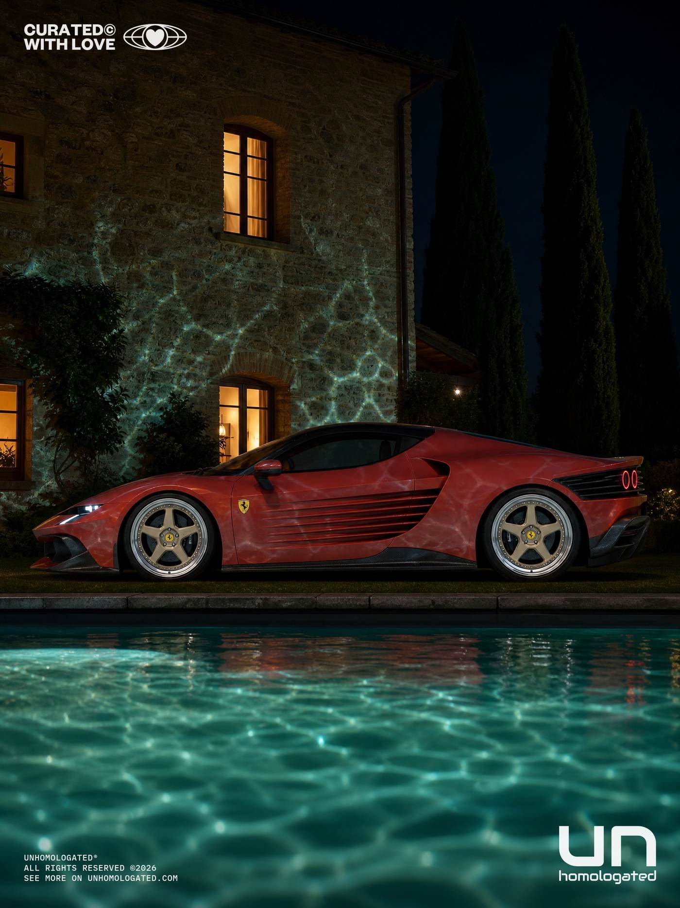 Ferrari 348 plate, 348 17 pool night FINAL