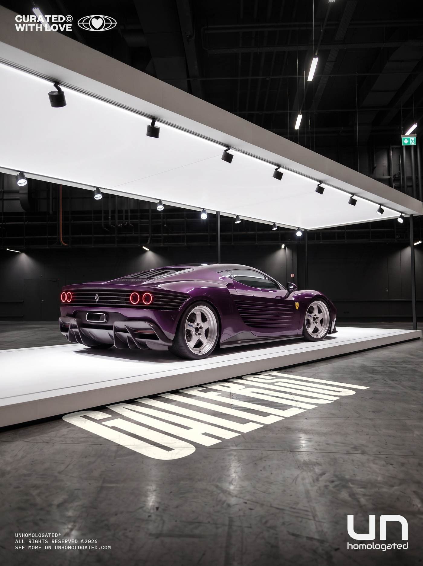 Ferrari 348 plate, 348xpo 05 gallerist FINAL