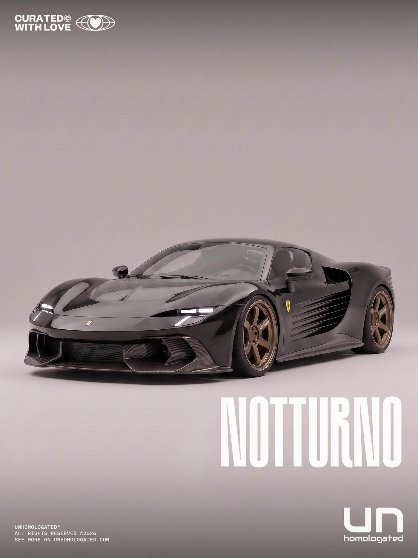 Ferrari 348 plate, 348c 03 notturno 3x4
